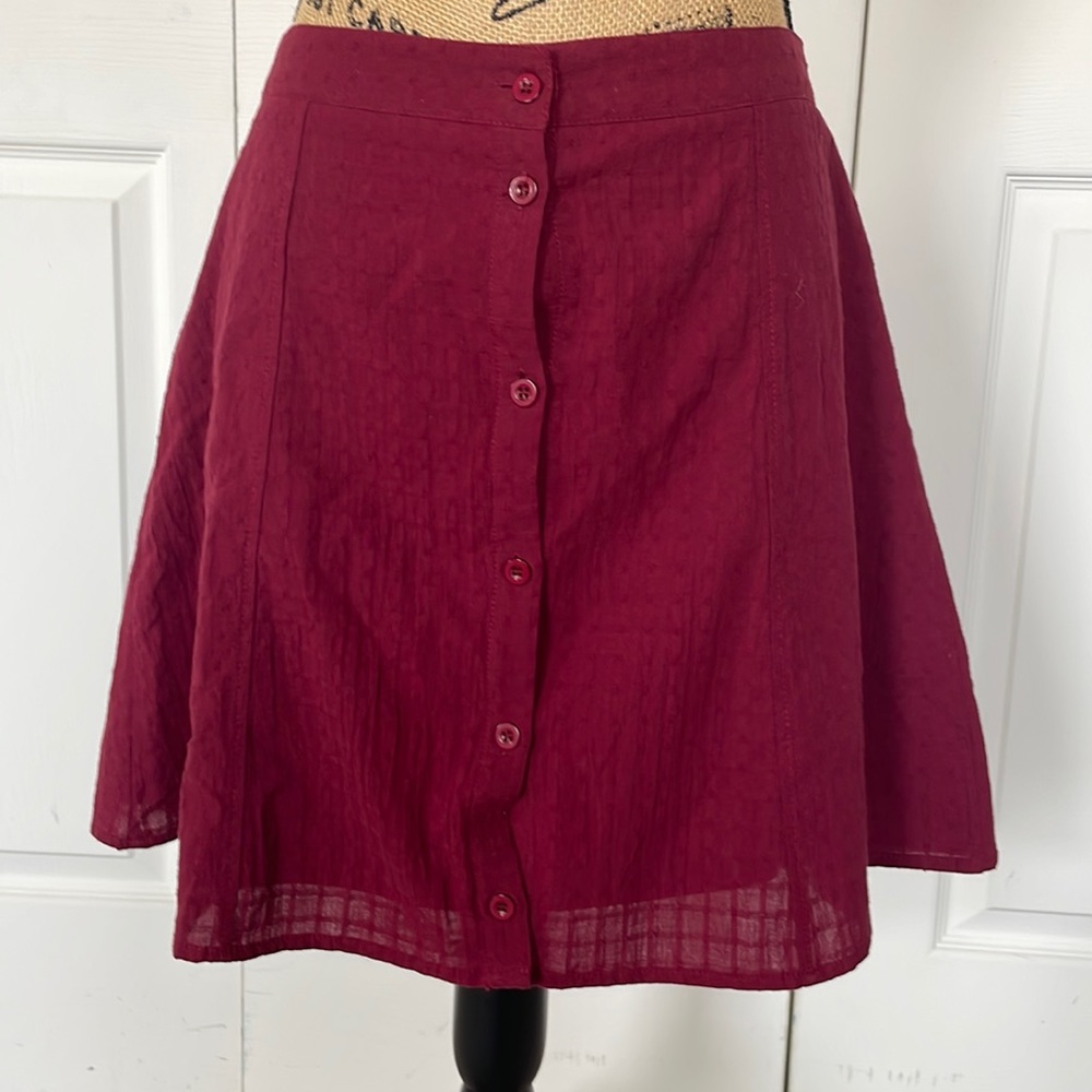 Burgundy Skirt